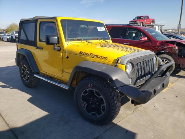 1C4AJWAG6FL702797 - 2015 JEEP WRANGLER SPORT YELLOW photo 4