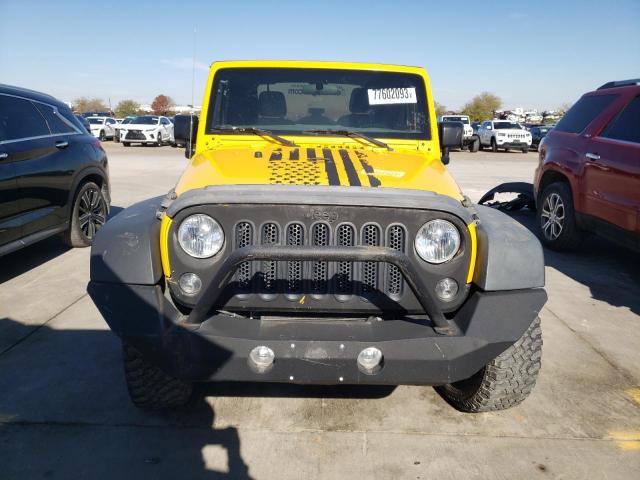 1C4AJWAG6FL702797 - 2015 JEEP WRANGLER SPORT YELLOW photo 5