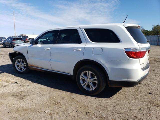 1C4RDHAG0DC651073 - 2013 DODGE DURANGO SXT WHITE photo 2