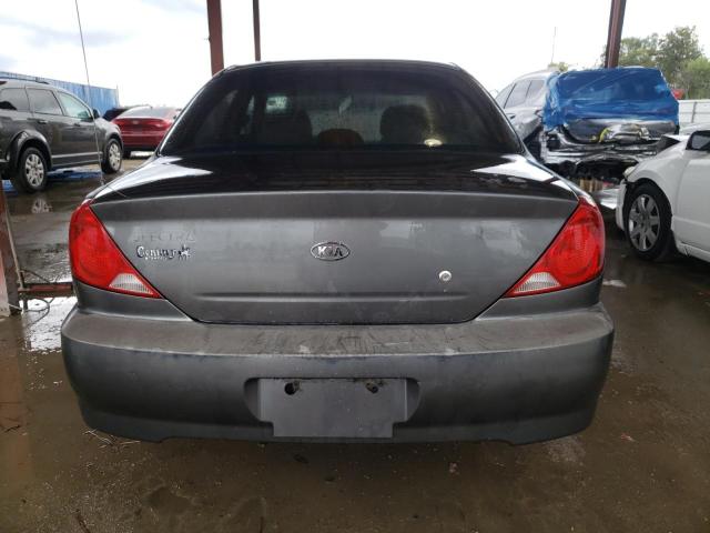 KNAFB121835255015 - 2003 KIA SPECTRA BASE GRAY photo 6