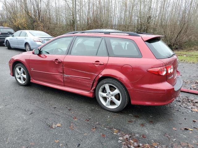 1YVHP82D855M68236 - 2005 MAZDA 6 S RED photo 2