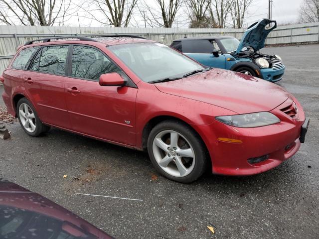 1YVHP82D855M68236 - 2005 MAZDA 6 S RED photo 4