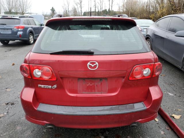 1YVHP82D855M68236 - 2005 MAZDA 6 S RED photo 6