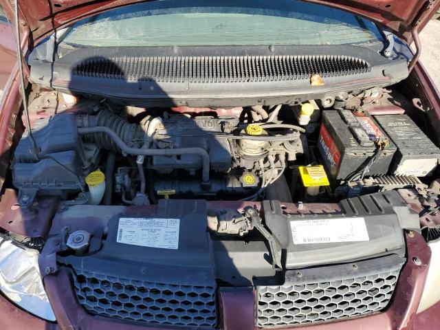 1B4GP25351B185643 - 2001 DODGE CARAVAN SE MAROON photo 11