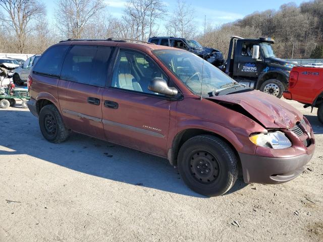 1B4GP25351B185643 - 2001 DODGE CARAVAN SE MAROON photo 4