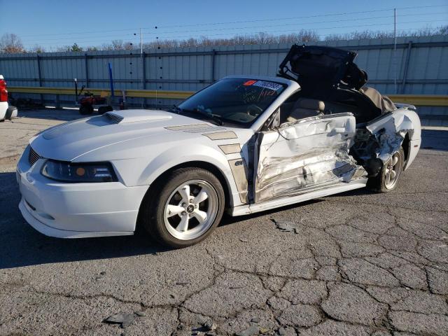 1FAFP45X71F132745 - 2001 FORD MUSTANG GT WHITE photo 1