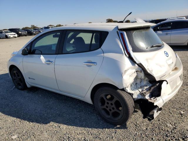 1N4AZ0CP1DC412778 - 2013 NISSAN LEAF S WHITE photo 2