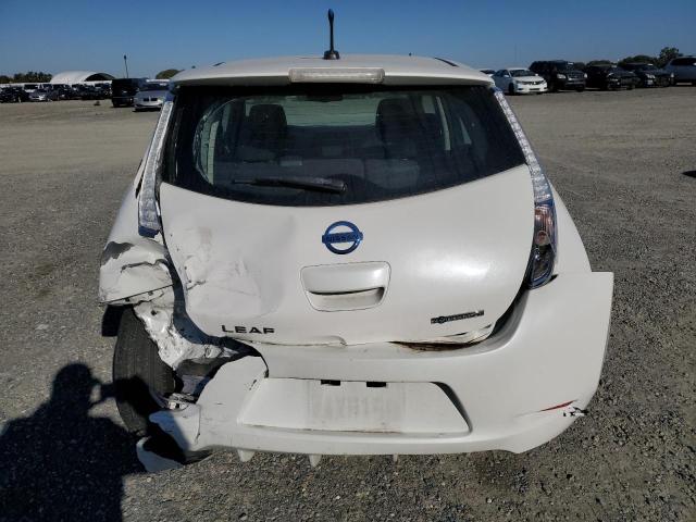 1N4AZ0CP1DC412778 - 2013 NISSAN LEAF S WHITE photo 6