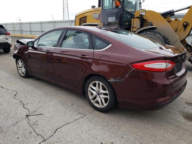 3FA6P0H71FR158918 - 2015 FORD FUSION SE BURGUNDY photo 2