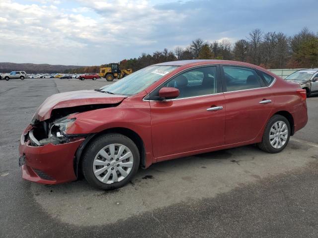 3N1AB7AP0GY307626 - 2016 NISSAN SENTRA S RED photo 1