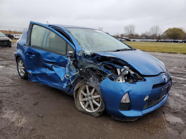 JTDKDTB35D1038782 - 2013 TOYOTA PRIUS C BLUE photo 4