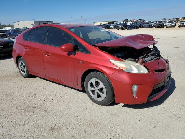 JTDKN3DU1D0348663 - 2013 TOYOTA PRIUS RED photo 4