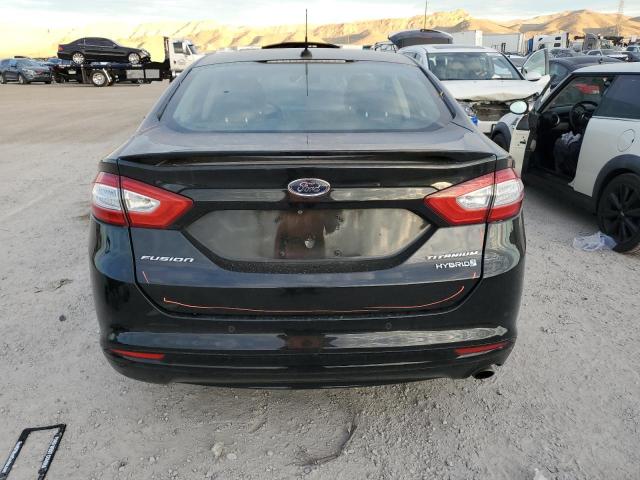 3FA6P0RU9FR119627 - 2015 FORD FUSION TITANIUM HEV BLACK photo 6