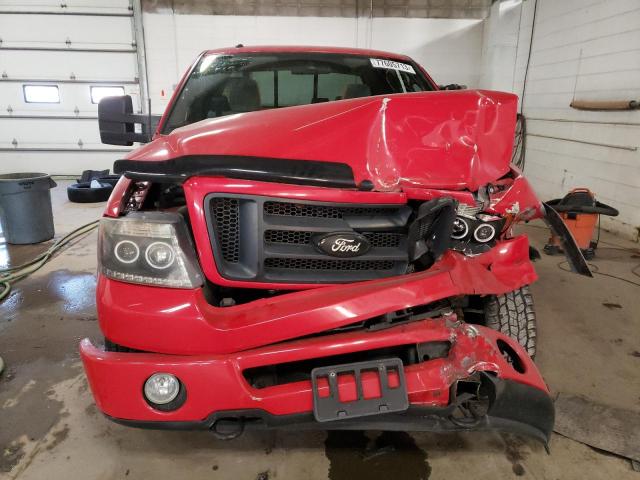 1FTPX14567FB33892 - 2007 FORD F150 RED photo 5