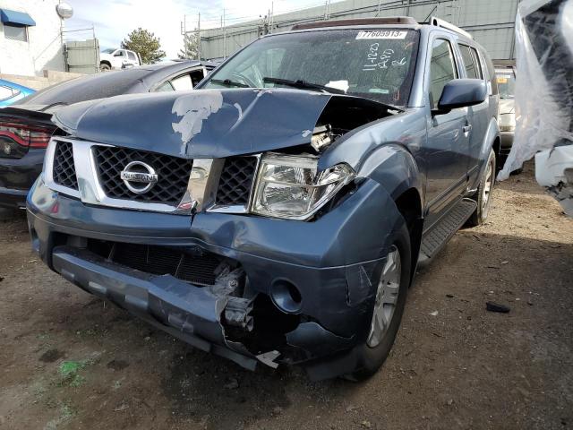 5N1AR18W15C783226 - 2005 NISSAN PATHFINDER LE BLUE photo 1