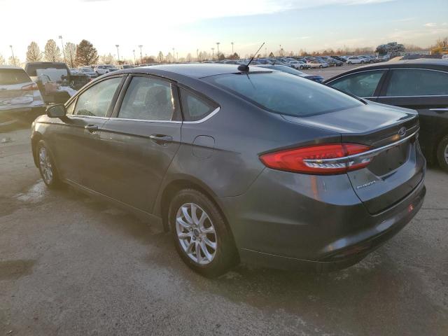 3FA6P0G77HR227583 - 2017 FORD FUSION S GRAY photo 2