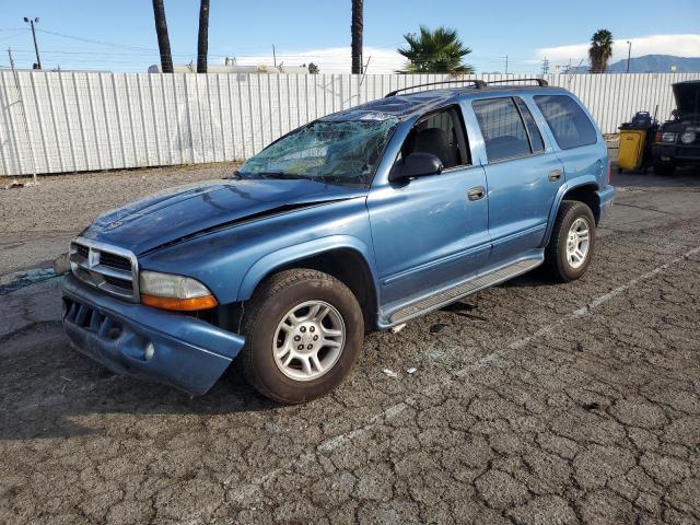 1B4HR58N32F202446 - 2002 DODGE DURANGO SLT PLUS BLUE photo 1