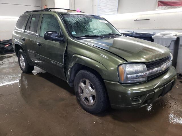 1GNDT13S322248642 - 2002 CHEVROLET TRAILBLAZE GREEN photo 4