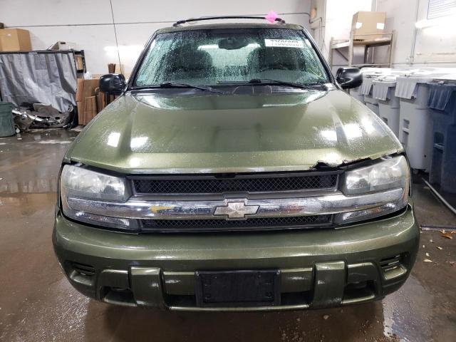 1GNDT13S322248642 - 2002 CHEVROLET TRAILBLAZE GREEN photo 5