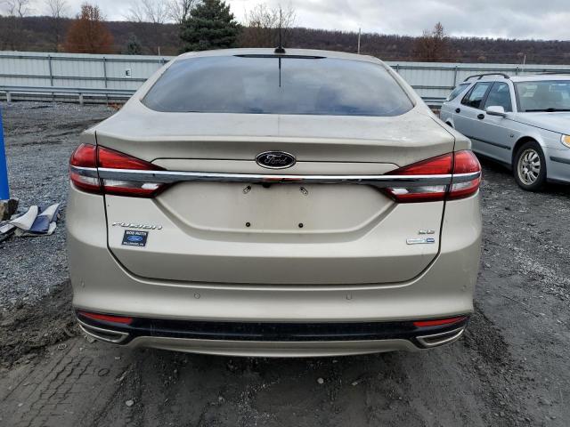 3FA6P0T97HR261580 - 2017 FORD FUSION SE TAN photo 6