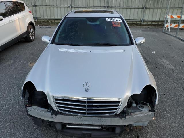 WDBRF52H36E020677 - 2006 MERCEDES-BENZ C 230 SILVER photo 5