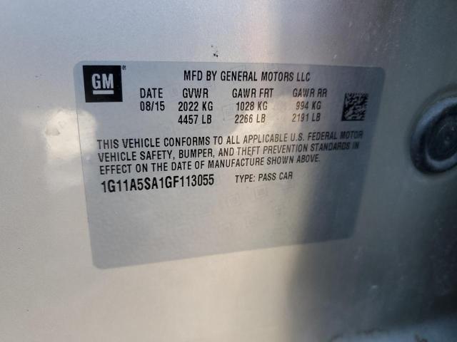 1G11A5SA1GF113055 - 2016 CHEVROLET MALIBU LIM LS თაფლისფერი ფოტო 12