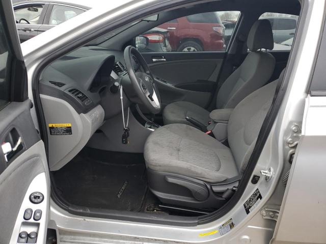 KMHCU4AEXDU341287 - 2013 HYUNDAI ACCENT GLS SILVER photo 7