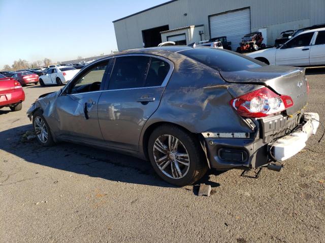 JN1CV6APXDM713289 - 2013 INFINITI G37 BASE SILVER photo 2