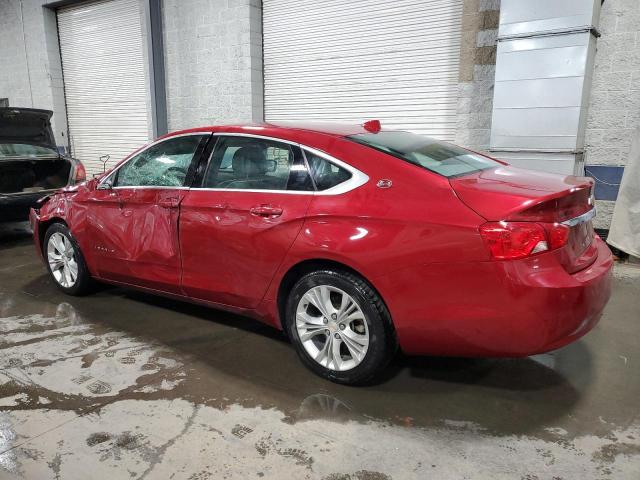 1G1125S3XEU125972 - 2014 CHEVROLET IMPALA LT RED photo 2