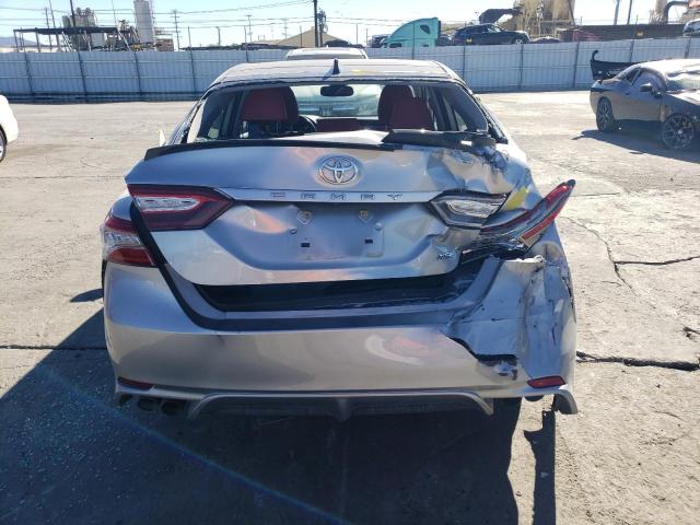 4T1B61HK6KU265130 - 2019 TOYOTA CAMRY XSE SILVER photo 6