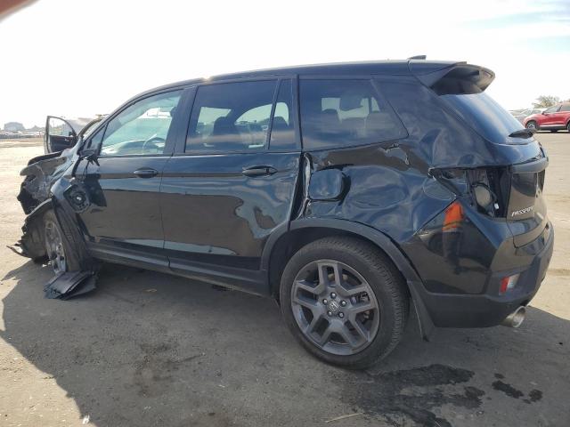 5FNYF8H58NB030470 - 2022 HONDA PASSPORT EXL BLACK photo 2