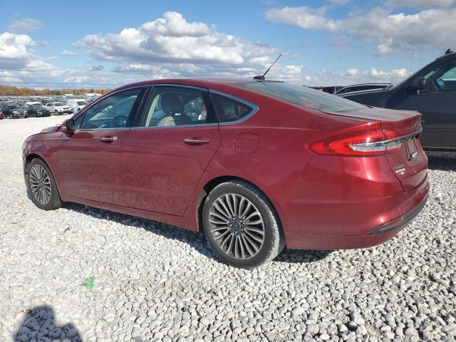 3FA6P0HD6HR122067 - 2017 FORD FUSION SE BURGUNDY photo 2