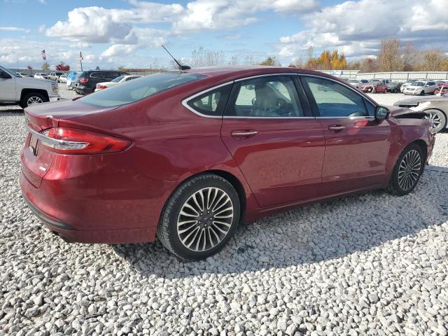 3FA6P0HD6HR122067 - 2017 FORD FUSION SE BURGUNDY photo 3