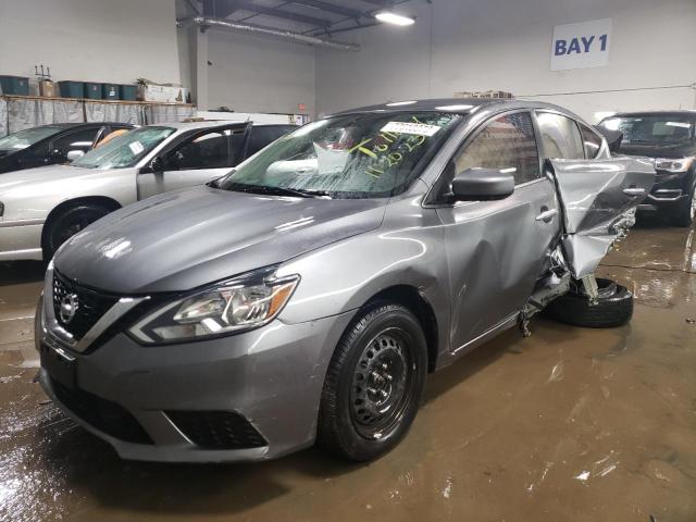 3N1AB7AP7JY279153 - 2018 NISSAN SENTRA S GRAY photo 1