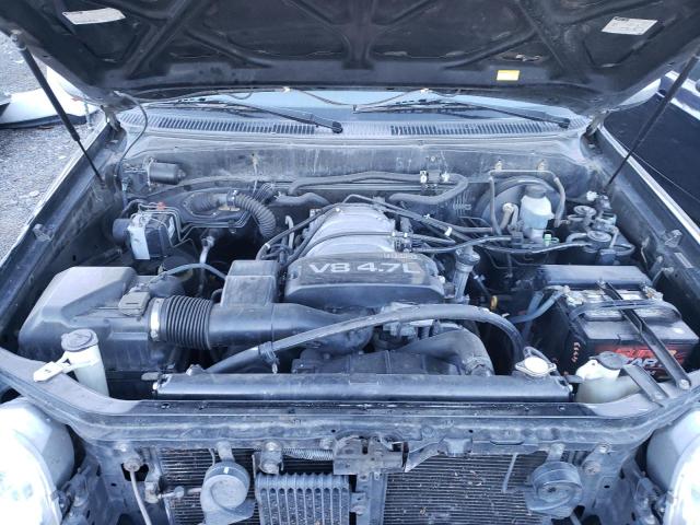 5TBRT34101S127986 - 2001 TOYOTA TUNDRA ACCESS CAB შავი ფოტო 11