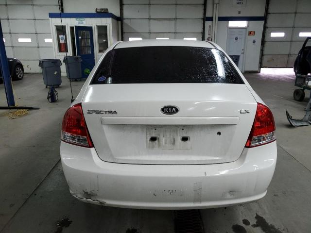 KNAFE222195654184 - 2009 KIA SPECTRA EX WHITE photo 6