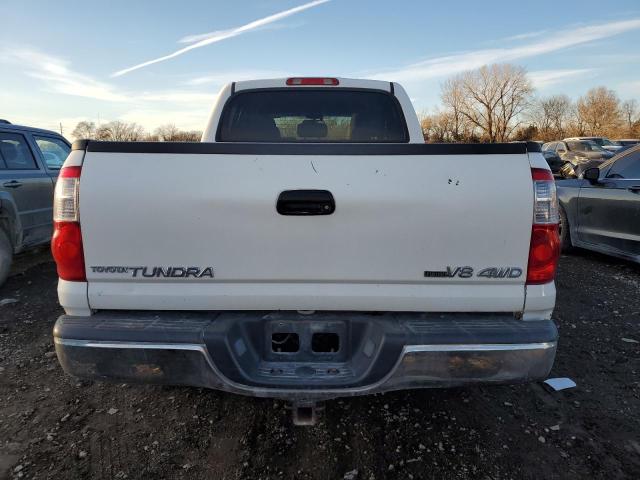 5TBDT44145S489745 - 2005 TOYOTA TUNDRA DOUBLE CAB SR5 WHITE photo 6