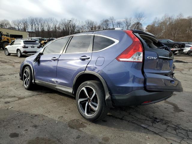 2HKRM4H77DH630613 - 2013 HONDA CR-V EXL BLUE photo 2