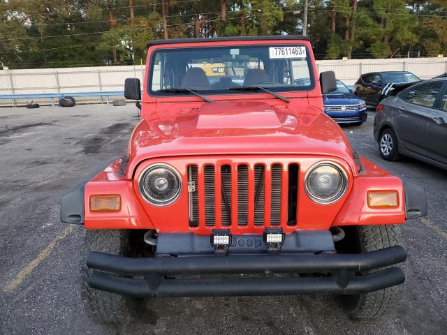 1J4FY29PXVP421568 - 1997 JEEP WRANGLER / SE RED photo 5