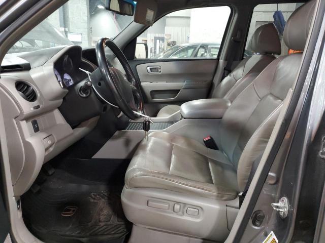 5FNYF485X9B054896 - 2009 HONDA PILOT EXL GRAY photo 7