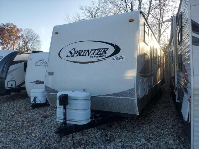 4YDT3712891532369 - 2009 KEYSTONE SPRINTER WHITE photo 2