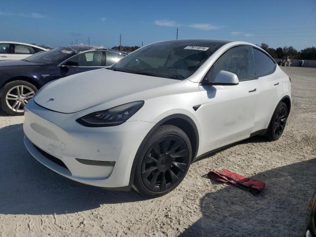 7SAYGDEE4NF443435 - 2022 TESLA MODEL Y WHITE photo 1