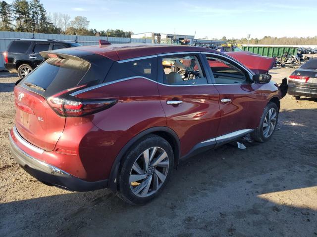 5N1AZ2CJ2MC131442 - 2021 NISSAN MURANO SL RED photo 3