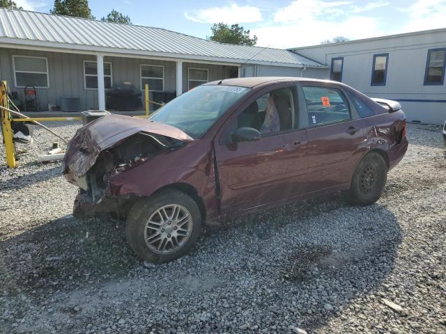 1FAHP34N37W357157 - 2007 FORD FOCUS ZX4 RED photo 1