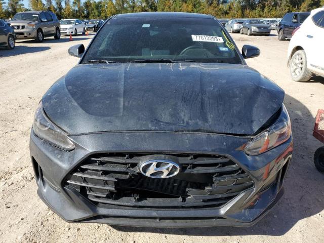 KMHTG6AF7KU010935 - 2019 HYUNDAI VELOSTER BASE GRAY photo 5