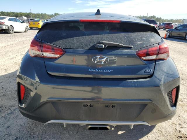 KMHTG6AF7KU010935 - 2019 HYUNDAI VELOSTER BASE GRAY photo 6