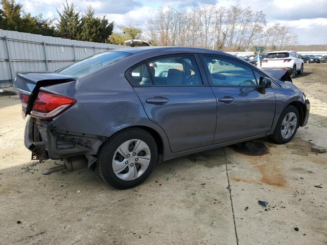 2HGFB2F57EH510076 - 2014 HONDA CIVIC LX GRAY photo 3