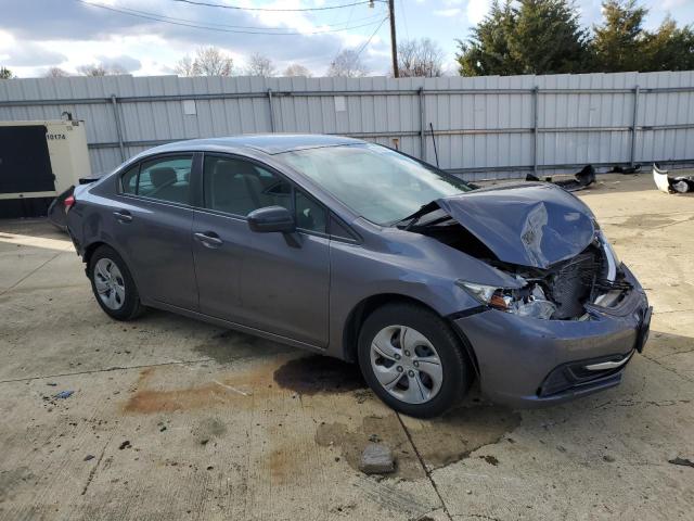 2HGFB2F57EH510076 - 2014 HONDA CIVIC LX GRAY photo 4