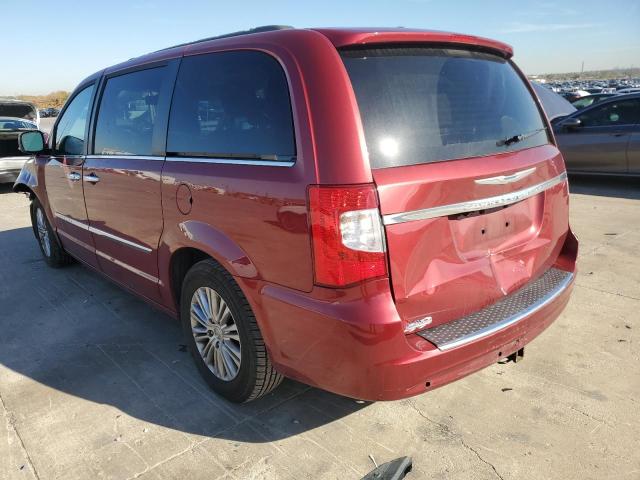 2C4RC1CG9FR673610 - 2015 CHRYSLER TOWN & COU TOURING L MAROON photo 2