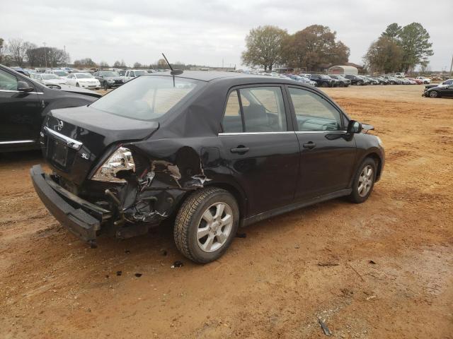 3N1BC11E17L394463 - 2007 NISSAN VERSA S BLACK photo 3